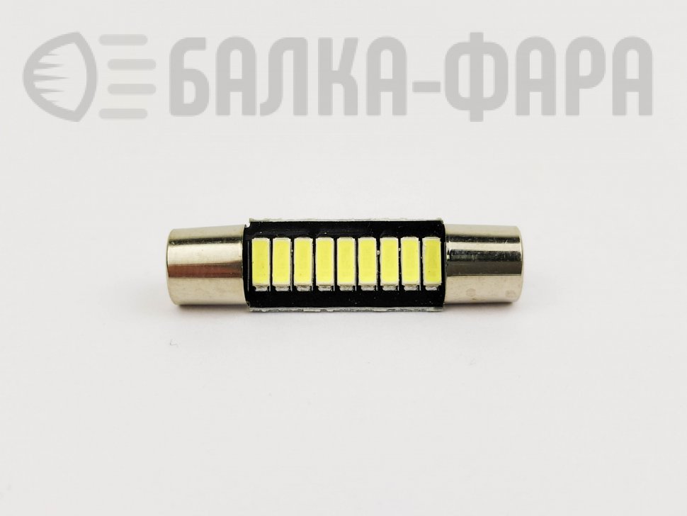 Лампа СВЕТОДИОД салона (t6) 29мм 4014 9smd /2138/