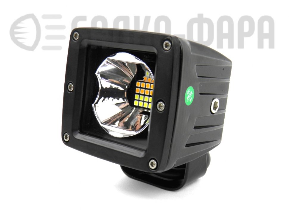 Противотуманная LED фара на два режима (желтый + белый)