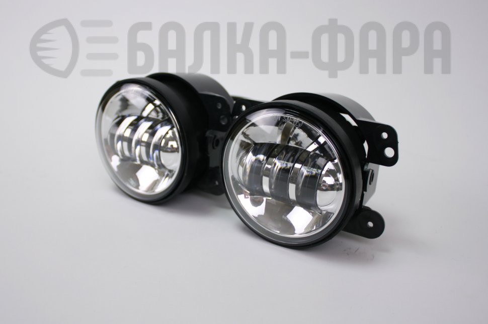 Комплект противотуманных фар, 36 Ватт, хром